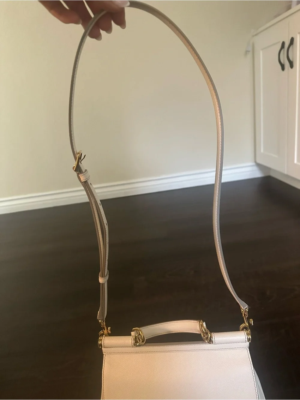 Dolce & Gabbana Top-Handle Satchel with Gold Hardware (removable strap)